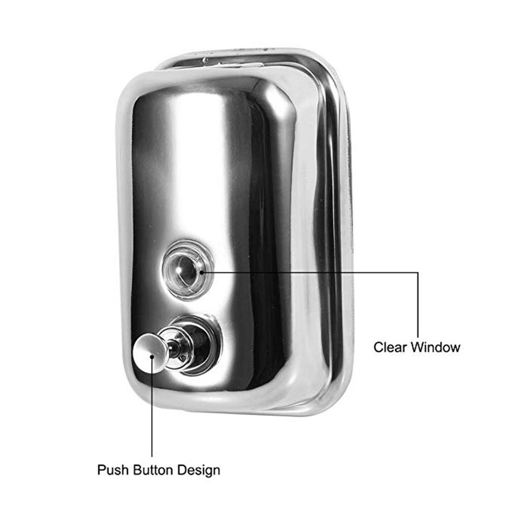 Soap Dispenser 304 Stainless Steel Wall-Mounted Energy-Saving Laundry Liquid Foam Soap Dispenser