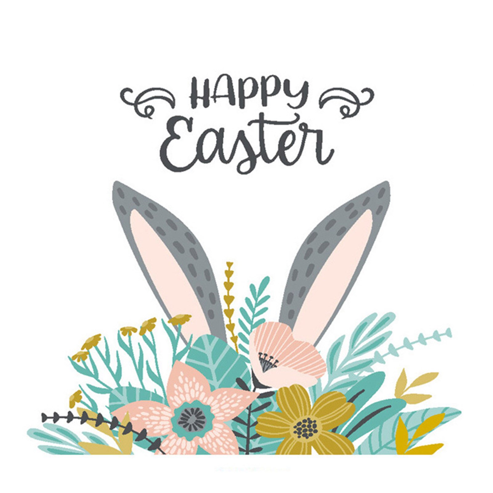 Easter Decorations Bunny Window Clings Decor For Home Office Kids School Party Decorations Supplies Hogard