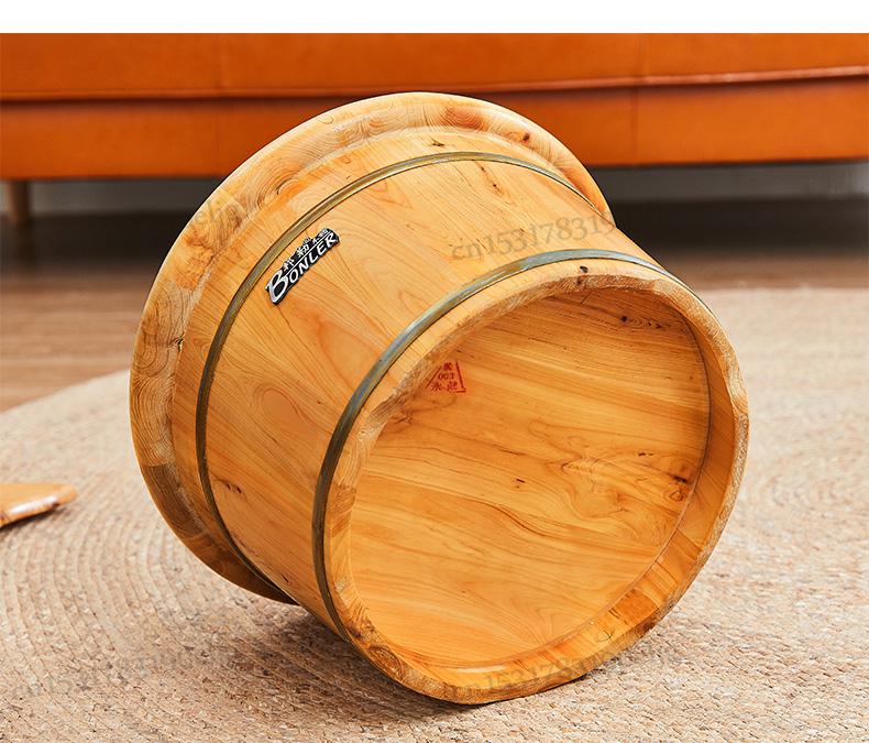 Cedar 26 high wooden barrel foot bath barrel binaural foot bath barrel foot bath barrel foot bath foot bath thickened tub home