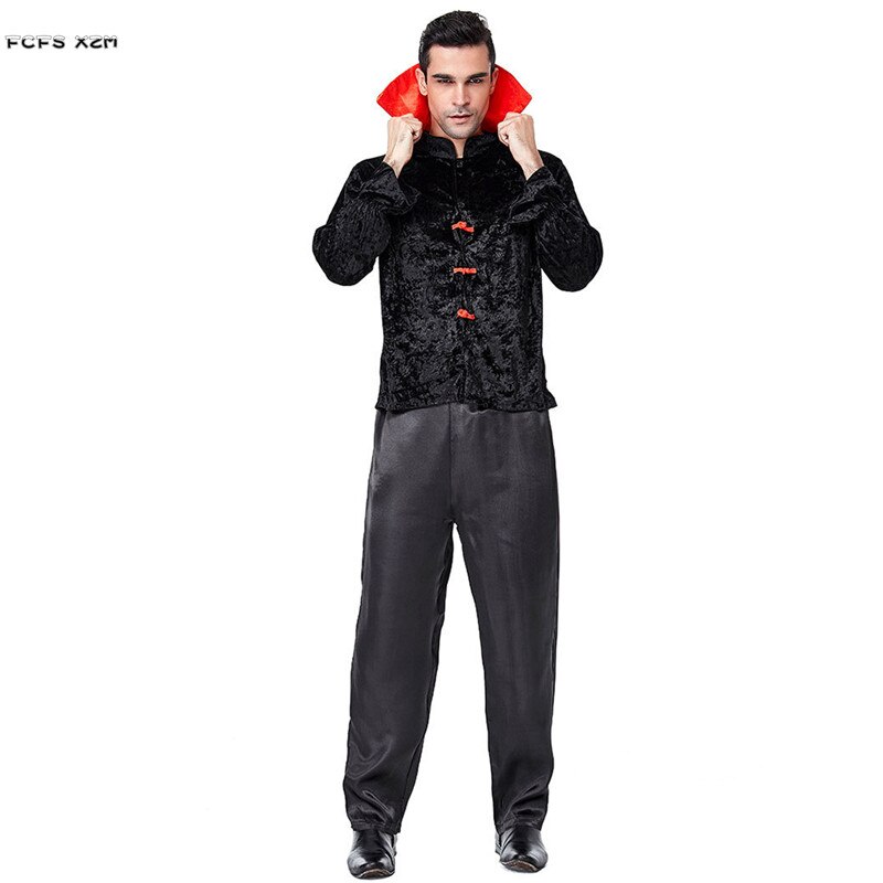 Adult Men Vampire Cosplays Halloween Dracula Scary costumes Purim Carnival parade Masquerade Nightclub Bar Role play Party dress