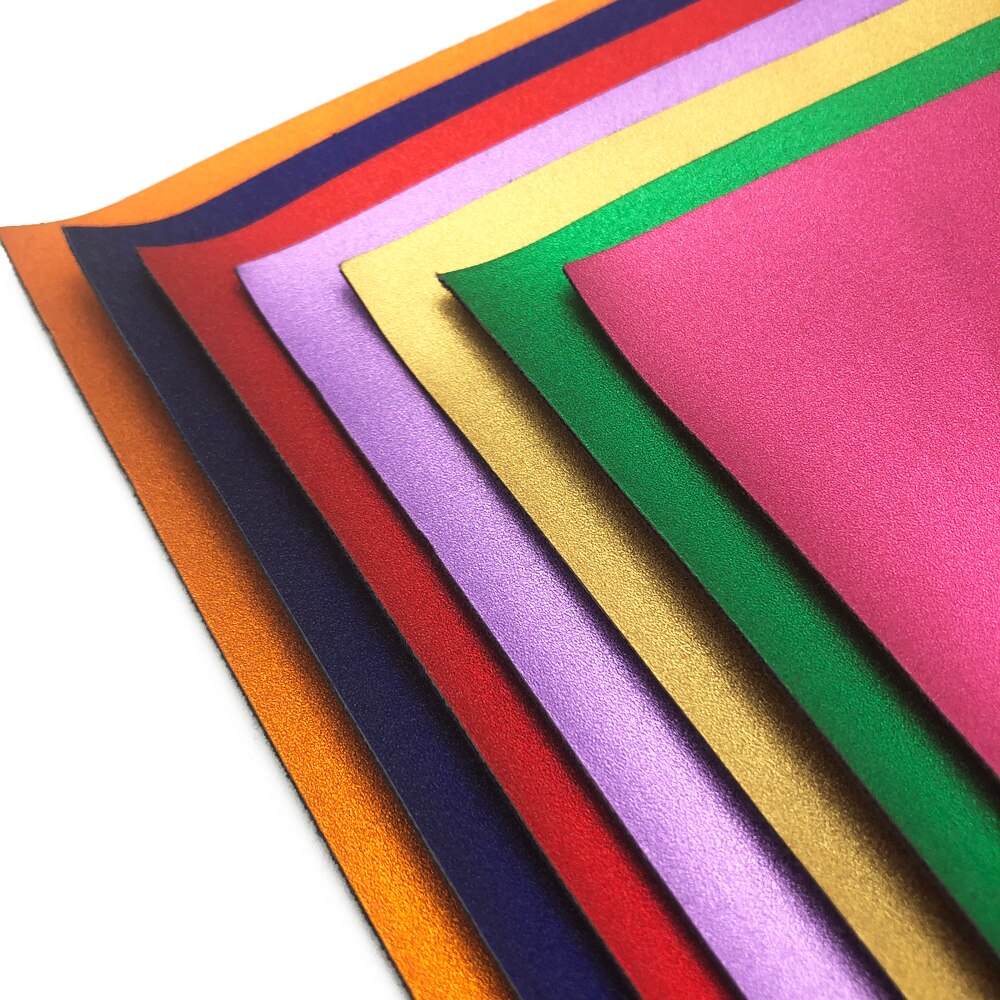 Tela de cuero sintético Scrub de Color liso de 20*34cm, materiales hechos a mano DIY para hacer bolsos artesanales, 1Yc4052