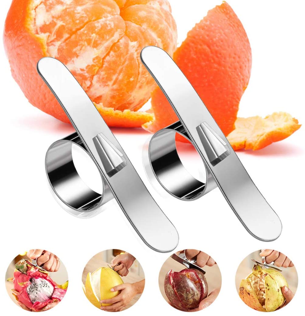 Herramienta peladora de naranja asequible de acero inoxidable, Cosmer pelador de cítricos, cortador de fruta, removedor, accesorios de cocina, cuchillo