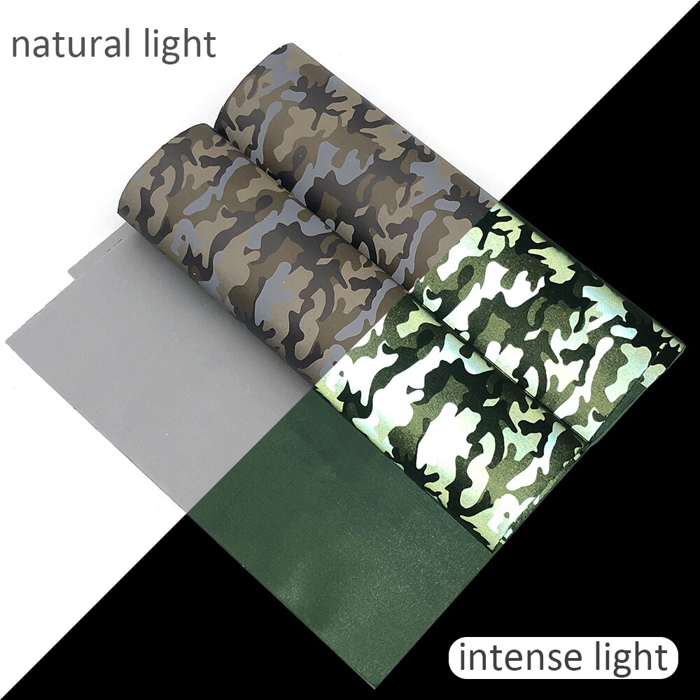 30*140cm Camouflage Reflective Sliced Faux Leather Artificial Synthetic Leather Fabric, DIY Sewing Garment HairBow Bags,1Yc10274: 1097198008