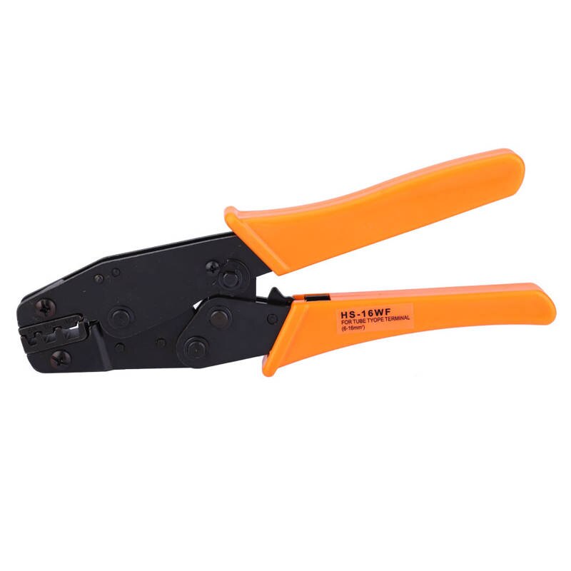 Ratchet Crimping Pliers 6-16mm² AWG 10-6 Wire Terminal Crimper Terminal Crimping Tool for Tubular Bare Terminal and