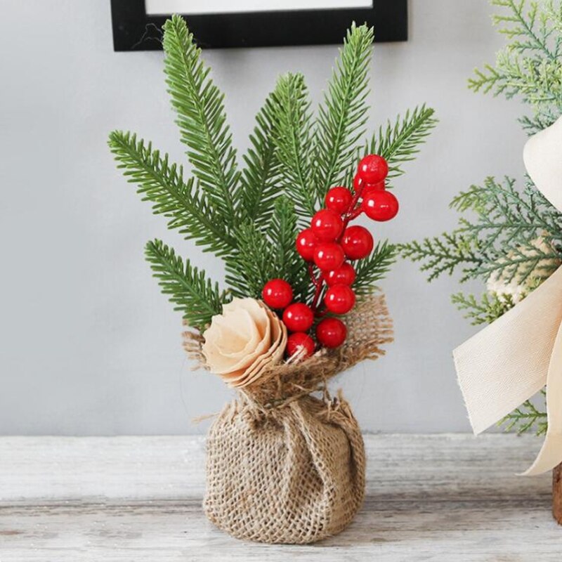 Christmas Tree-Pine Leaf Simulation Christmas Tree Potted Plants Christmas Decoration: A1