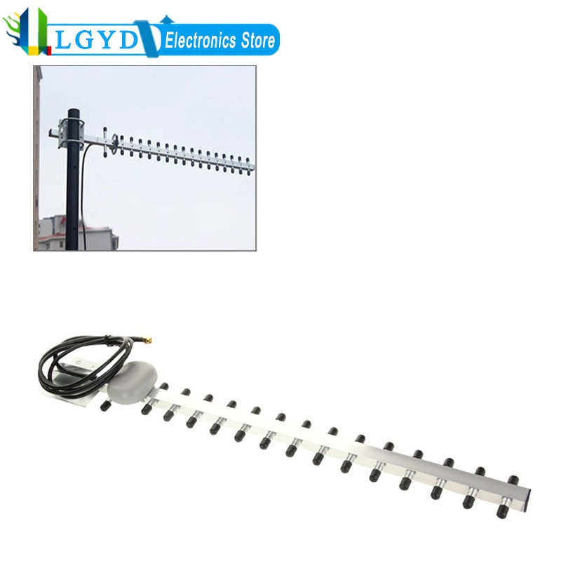 High Gain 28dBi SMA Plug 4G 696-960MHz / 1710-2690MHz Yagi Antenna