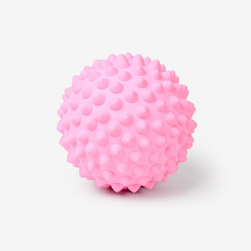 Fitness PVC Hand Massage Ball PVC Soles Hedgehog Sensory Training Grip the Ball Portable Physiotherapy Ball Diameter 7cm: Pink