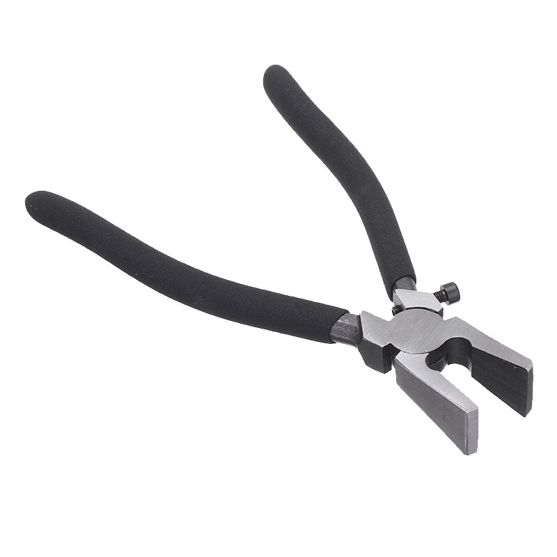 1pc Cutting Glass Pliers Non-slip Handle Flat End Breaker Pliers Breaking Stained Glass Grozing Plier Tools
