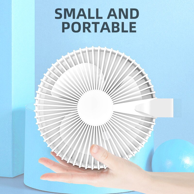 Smart APP Remote Control Folding Telescopic Mini Portable Fan USB Rechargeable Desktop Floor Air Cooler Dormitory Bed Office Fan