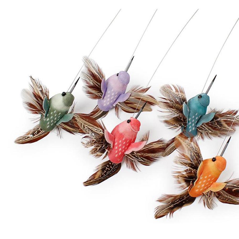 Giocattolo interattivo per gatti rotazione automatica farfalla volante colibrì giochi per gatti accessori per prendere in giro piccoli animali forniture per animali domestici