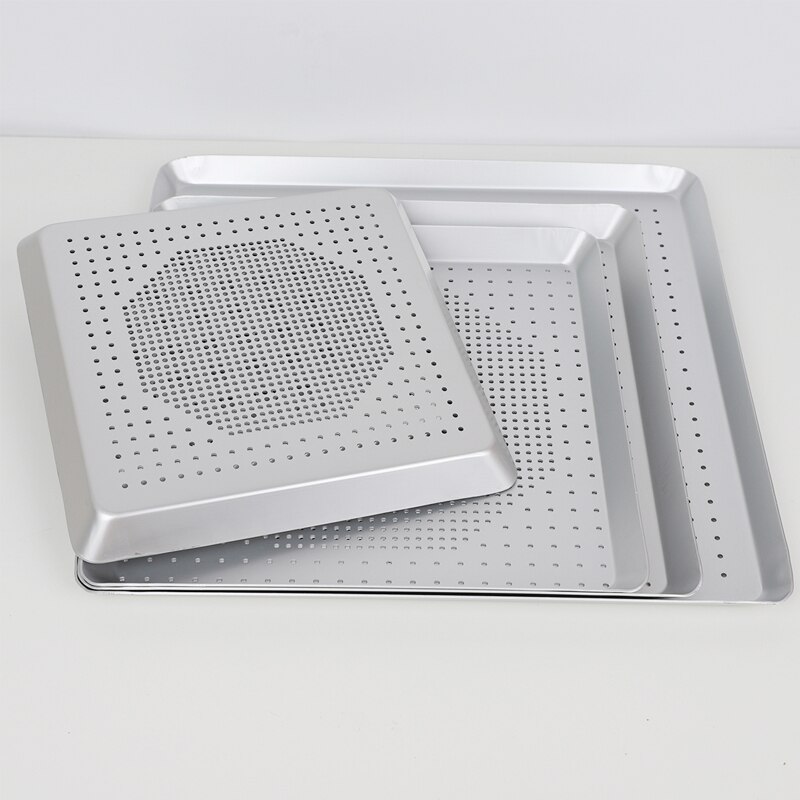 Stainless Steel Bakeware Pan Grill Baking Tray Pie Pizza Cake Baking Tray Cooking Rack Grill Baking Pan Kitchen Tool BBQ Tray