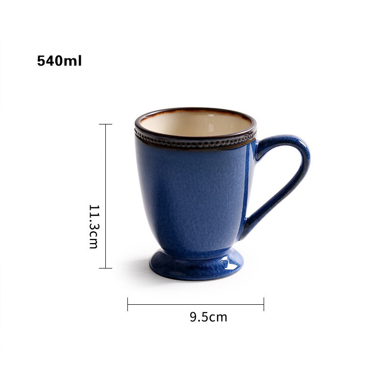 European Style Blue Ceramics Tableware Combination... – Grandado