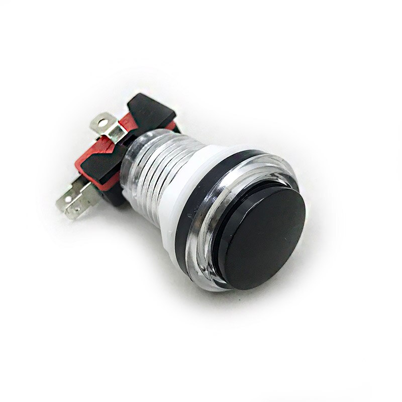 LED付きマイクロスイッチ,5V/12V,32mm,プッシュボタン,黒: white