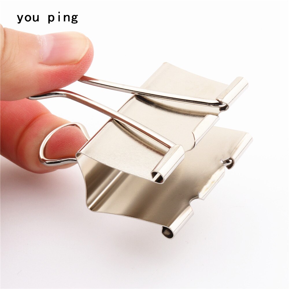 15mm 19mm 25mm 32mm 41mm 51mm Platinum Clamp Paper Binder Clips Bookmark Clips Memo Clip Student School Office Supplies
