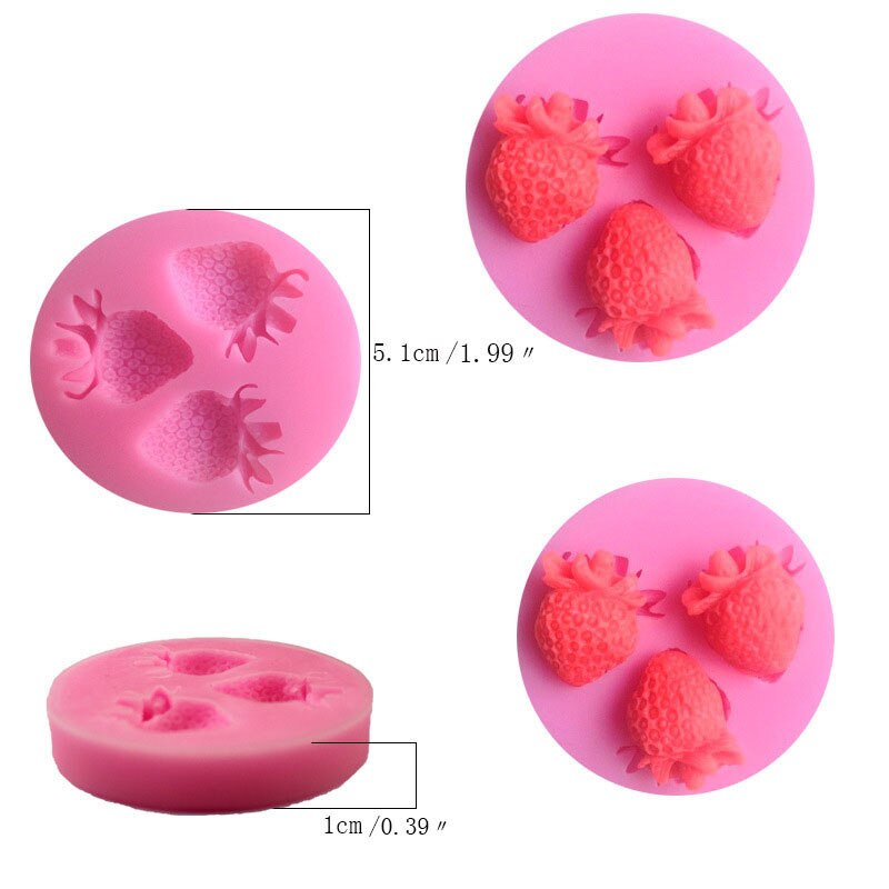 Druiven Fruit Siliconen Mal 3d Craft Zeep Mallen Fondant Taart Decor Mallen Chocolade Snoep Gumpaste Klei Mallen