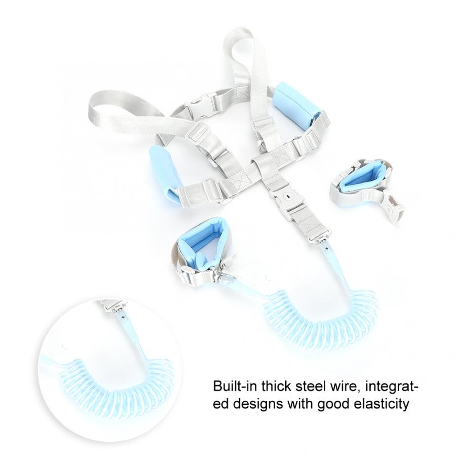 Elastic Baby Walking Leash Harness Baby Toddler Safety Anti-Lost Harness Walking Assistant for Kids Children 1-12 Years Old