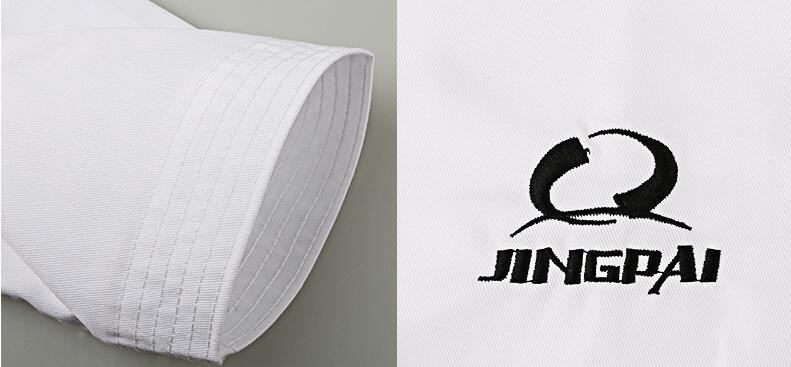 I bambini di età karatè uniforme bianco vestito Taekwondo calcio boxe MMA karatè Marziali abbigliamento bambini vestiti di formazione dobok cotone