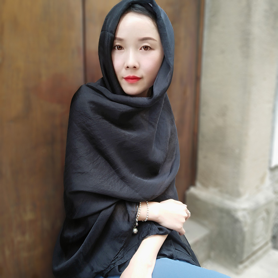 13 farver kvinder tørklæde overdimensioneret solid solbeskyttelse sjal blødt chiffon strand boheme silketørklæde kvinder sommer tyndt sjal