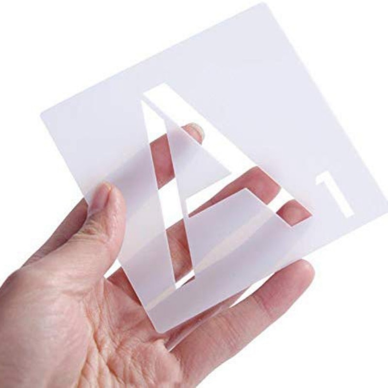 26 Pcs/Lot Durable Scrabble Style tuile pochoir lettres pochoir modèle pour carrelage mur décor Art animal matériel épais