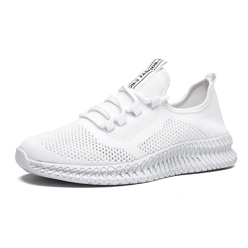 Goedkope heren tennisschoenen, comfortabele outdoor jogging sportschoenen, stabiele sportschoenen voor heren, fitnessschoenen: Wit / 9.5