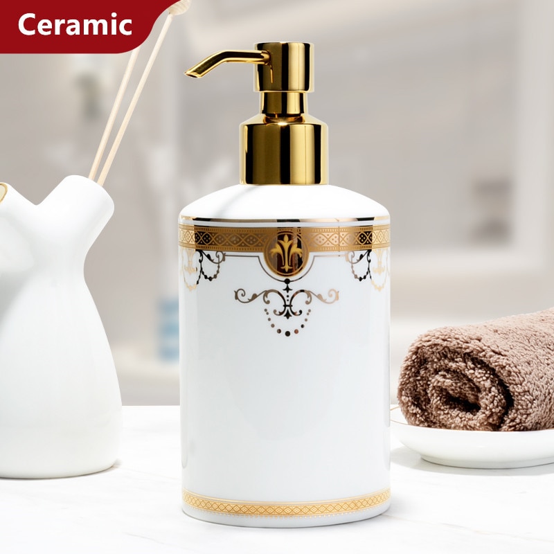 350ml Badkamer Douche Dispensers Vloeibare Zeep Dispenser Wandmontage Gel Body Wash Shampoo Conditioner Dispenser Handleiding met Slot (Zilver