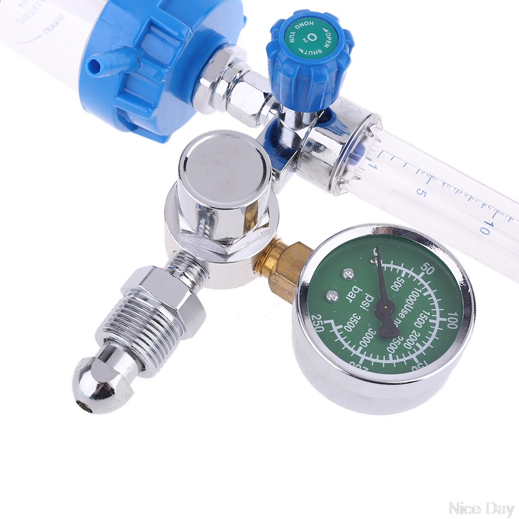 YQ-01/YQ-02 CGA540 G5/8 Oxygen Pressure Regulator O2 Pressure Reducer Gauge Meter Flow Gauge Gas Regulator M28 20