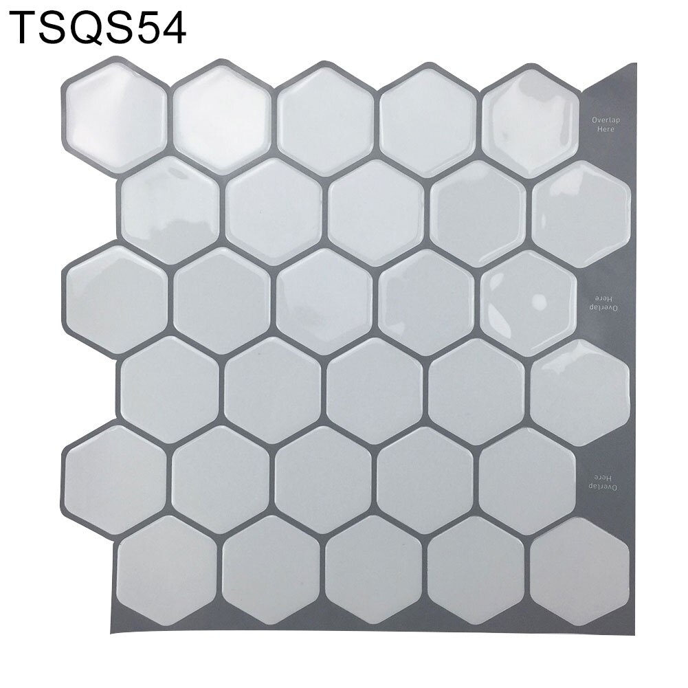 Mosaiikki itseliimautuva laatta backsplash seinätarra vinyyli kylpyhuone keittiö kodin sisustus tee itse vedenpitävä öljynkestävä: Tl 54