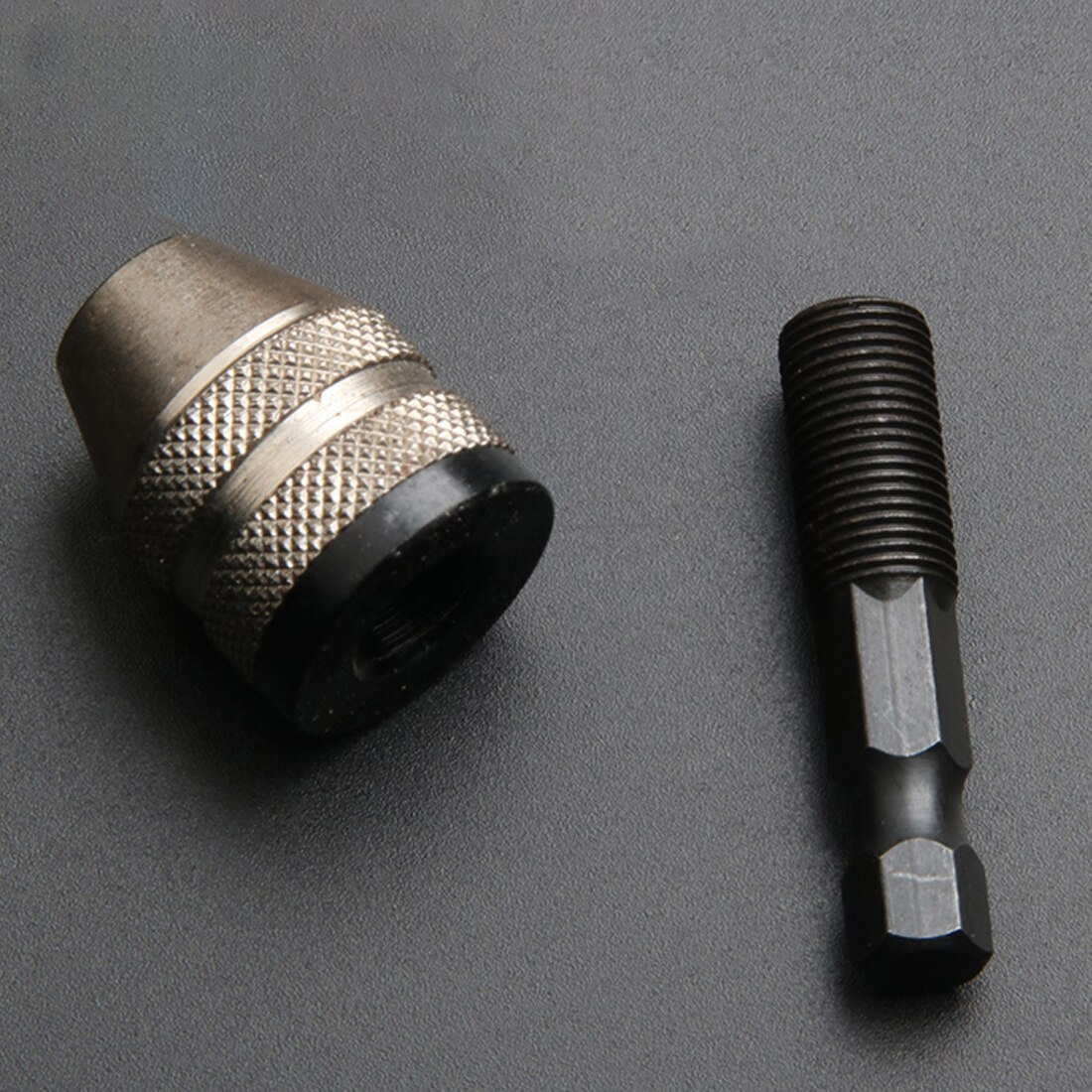 47mm Keyless Electric Drill Chuck Quick Change Screwdriver Adapter Converter Grind Drilling Rotary Tools 1/4 Hex Shank Drill Bit