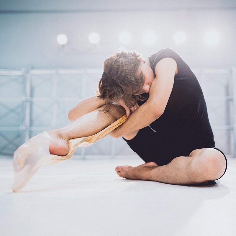 Holz Ballett Fuß Bahre Tanz Elastischen strecken Band Bogen Gymnastik Ausrügestochen Mit ziehen Gurt Ballett Spannung Partner Fitness