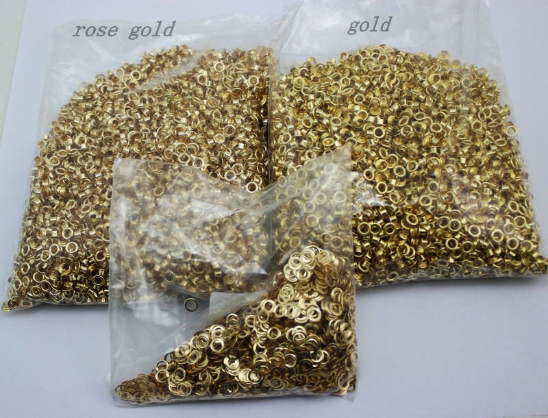 500set 3.5mm 7mm 3.5mm bronze copper eyelets buttons clothes accessory handbag findings metal eyelet Antique Brass