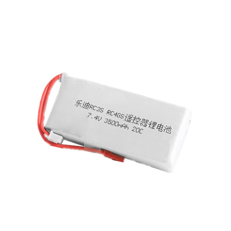 Batterie Lipo RC 2S 7.4V 3500mah pour émetteur Radiolink RC3S RC4GS RC6GS li-polymère avec prise JST 20C 7.4V