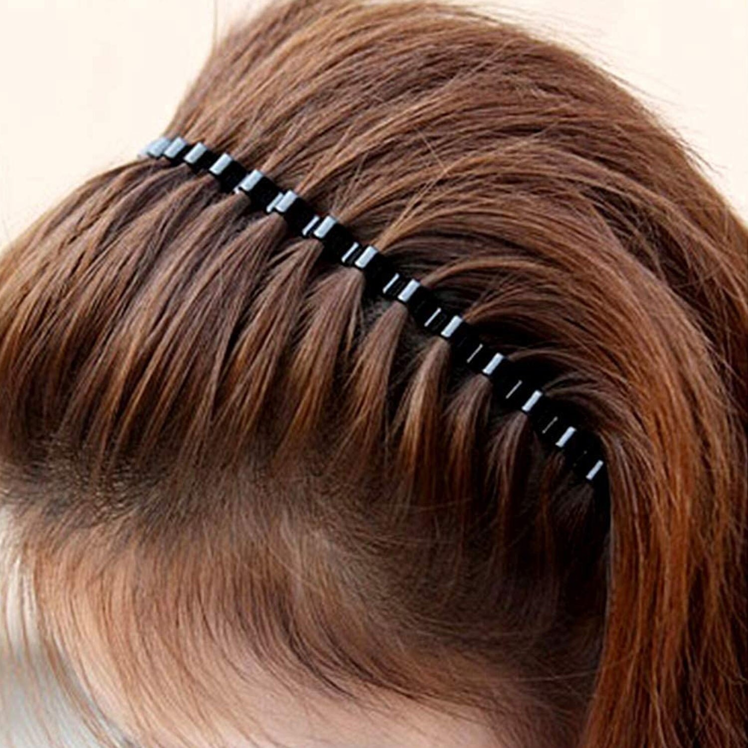 9pcs Simple Metal Spring Wave-Shaped Hairband Hair Hoops Headband Headwear Accessories for Men Womem