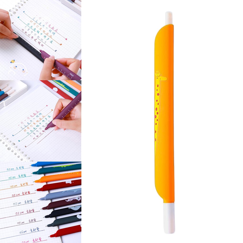 Lovely Animals Print Gel Ink Pen 0.5 mm Extra-Fine Ballpoint Pen for Office: Style F
