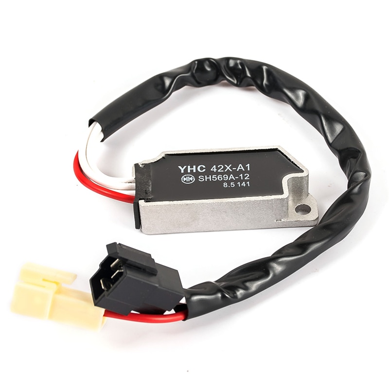 Chargeur de moto noir avec prise régulateur de tension redresseur pour Yamaha XV 535/XV 110 VIRAGO XV 1100 VIRAGO VMX 1200 XV750
