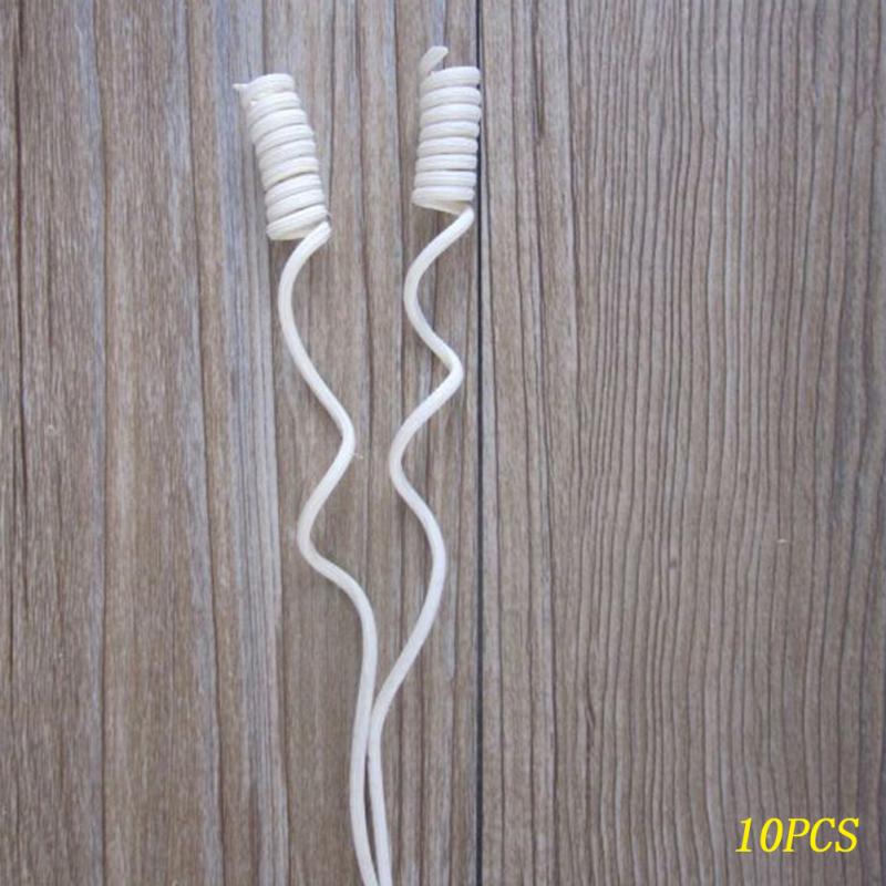 Difusor de caña de madera de ratán para decoración del hogar, accesorio moderno de recambio para difusores de flores, DIY, 10 Uds.