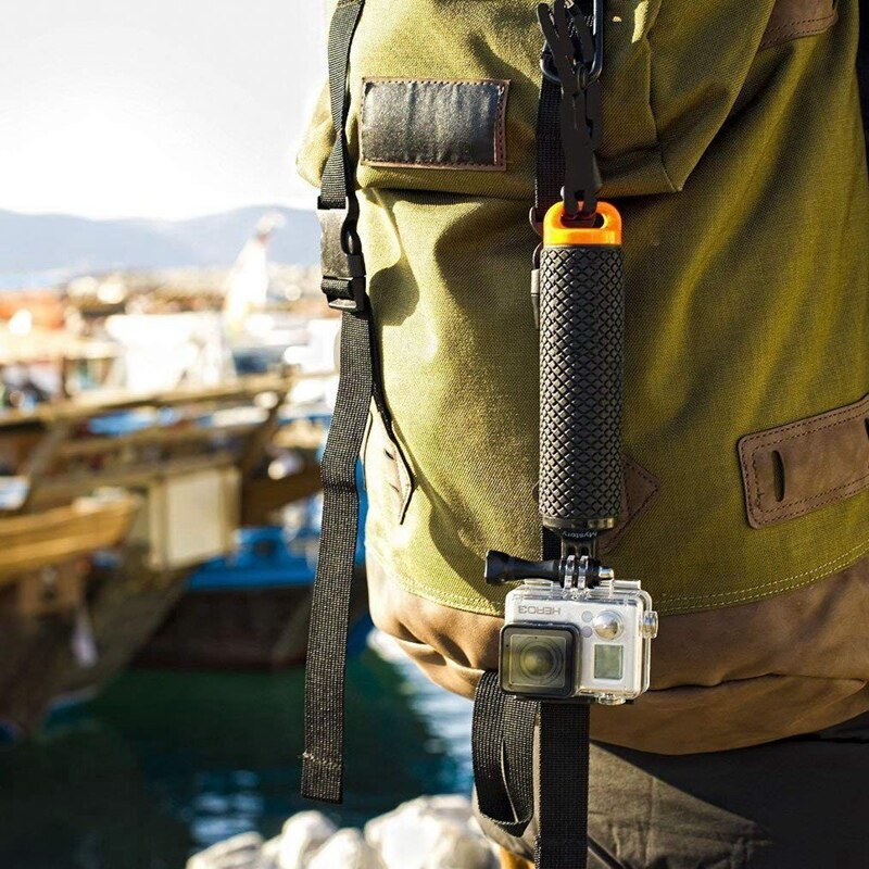 1Stck Wasserdichte Handheld Unterwasser Sport Selfie Stock Einbeinstativ Pole & 1Stck Rucksack Clip Handheld Stehen Erweiterung Halterung Montieren