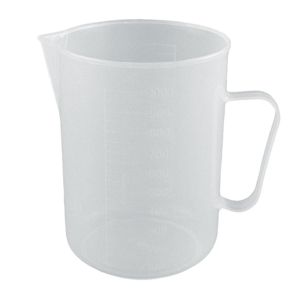 Laboratorio de química taza de medición plástica herramientas de enseñanza taza de medición Triangular equipo de investigación científico