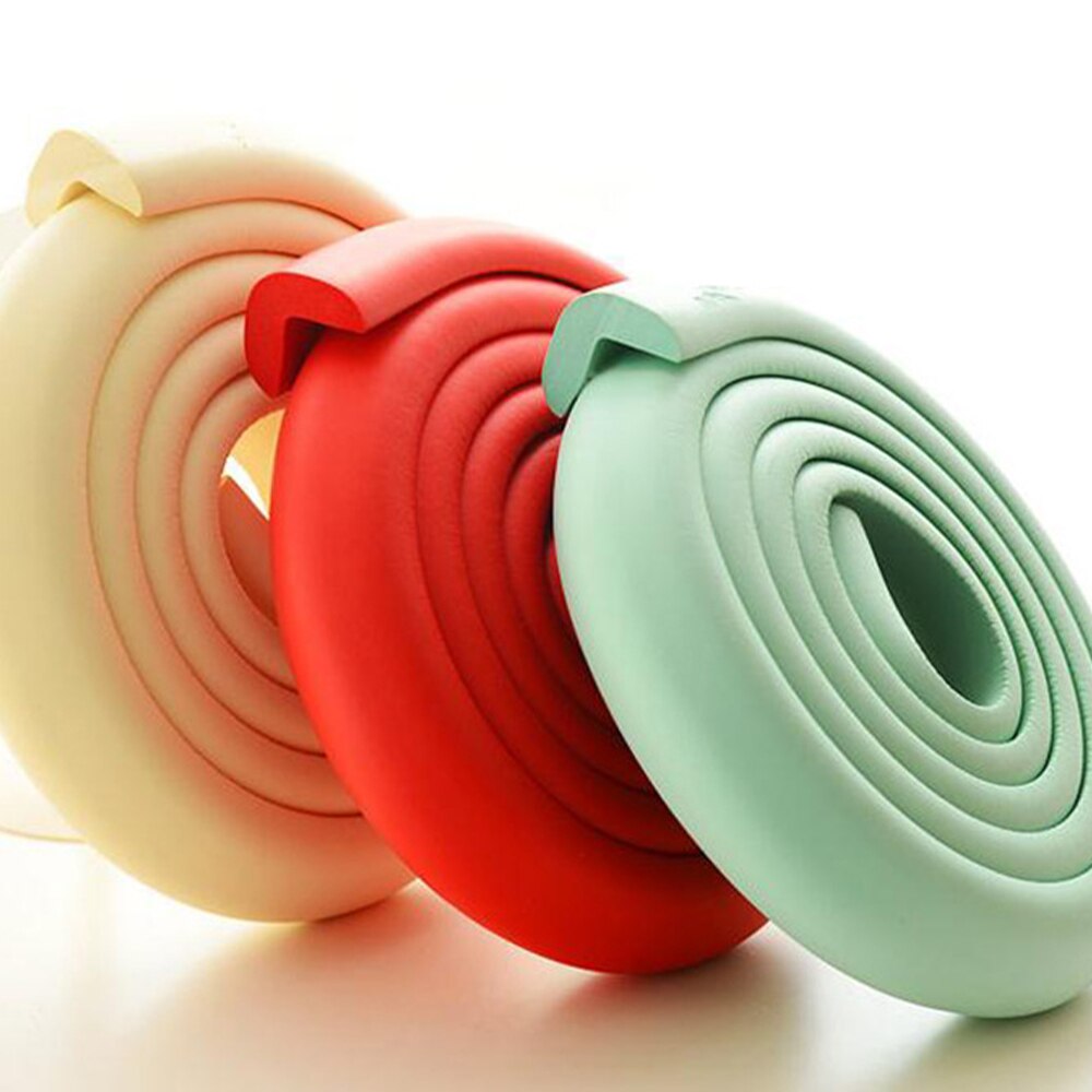 2m Safety Corner Protector Solid Safety Edge Guards Children Protection Security Tape Wall Angle Form Kids Child Protector