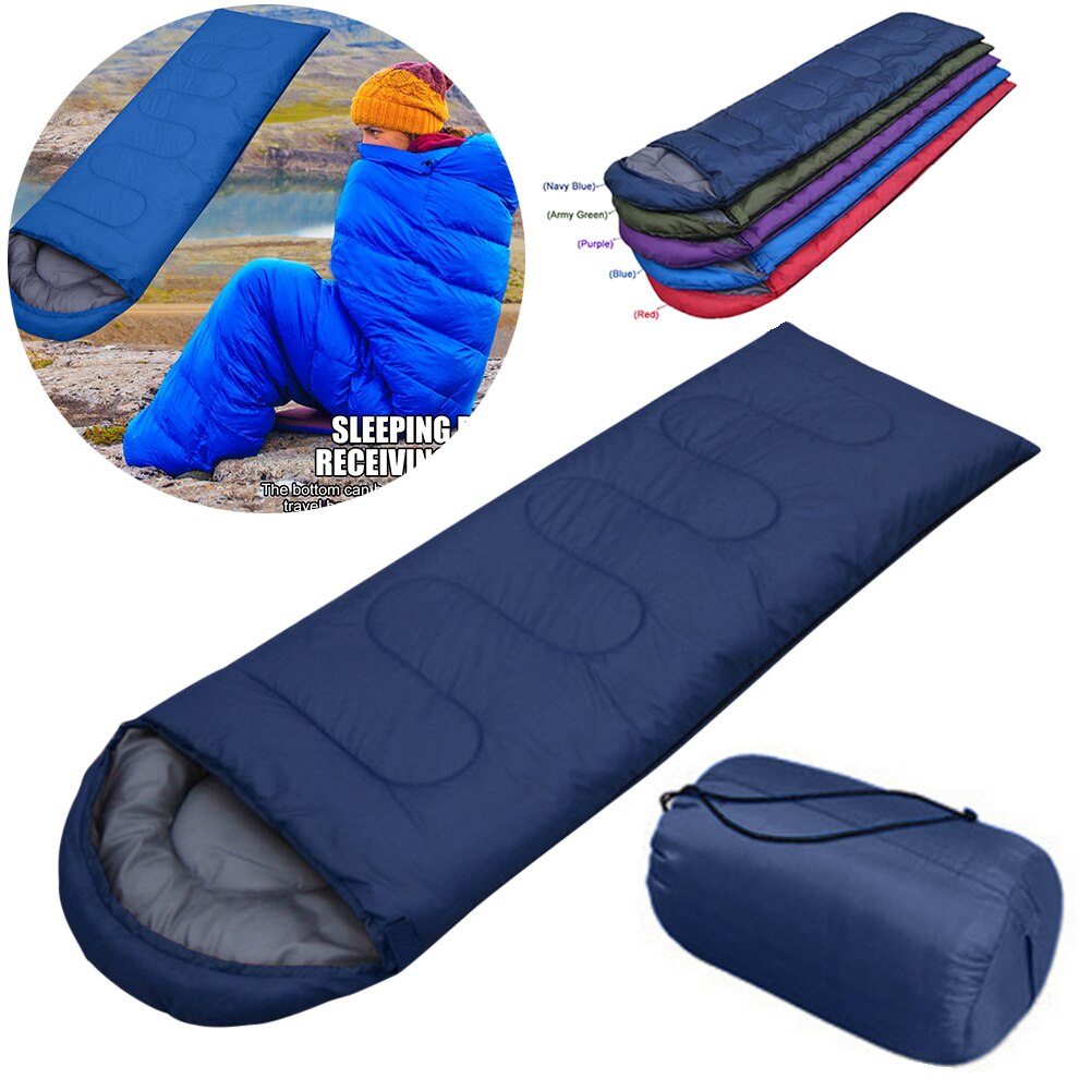 Camping Slaapzak Ultralight Waterdichte 4 Seizoen Warm Envelop Backpacken Slaapzakken Voor Outdoor Reizen Wandelen