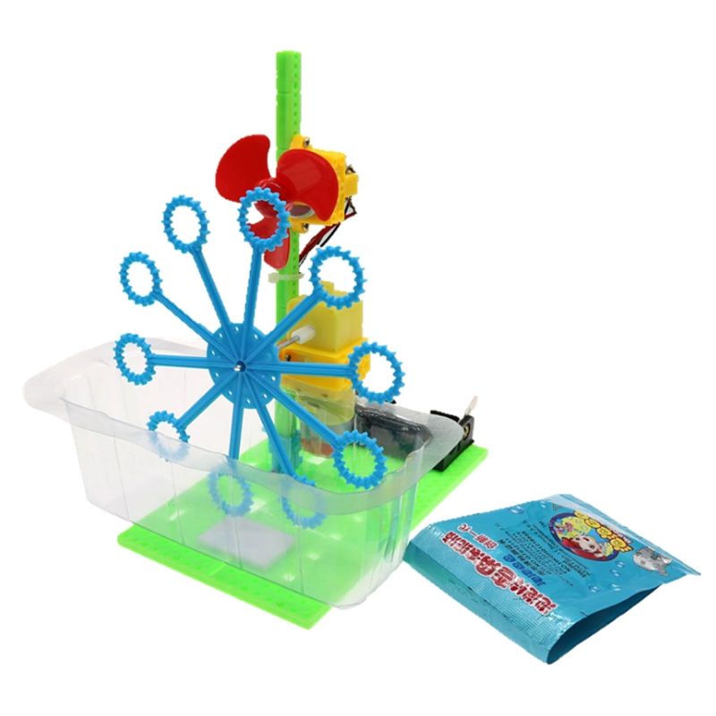 Automatische Bubble Maker Blower Machine Speelgoed Kinderen Assembleren Puzzel Baden Speelgoed Outdoor Activiteit Kinderen Vroeg Educatief