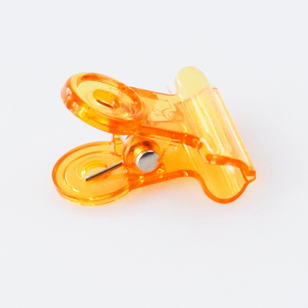 Plastic Food Chip Bag Clips Colored Colorful Binder Hinge Paper Clamps For Art Crafts Home Kitchen Office Teaching Useage: Orange-38mm