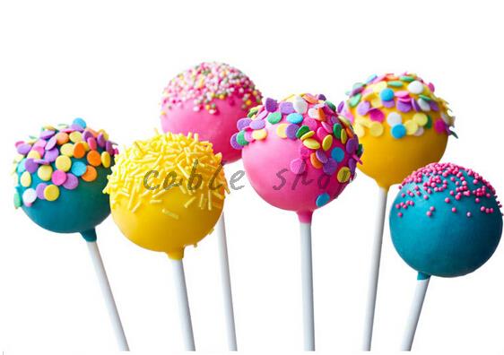 5 packs totaal 100cs lengte 10 cm Pop Sticks Chocolate Cake Cookie Lolly Lolly Snoep Maken Mould