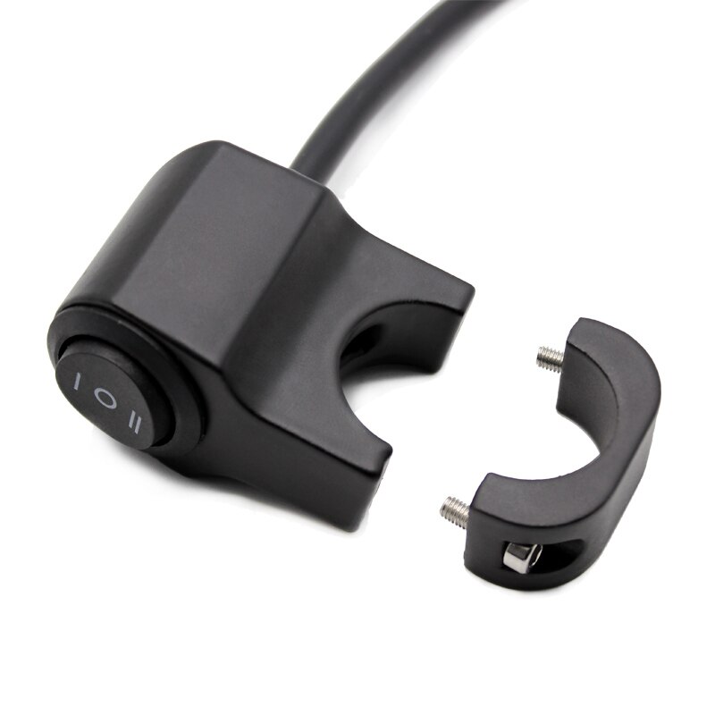 Nuoxintr 7/8 " 22mm 12v aluminium motorcykel legering strömbrytare styre strålkastare strömbrytare vattentät 2 val motorcykel tillbehör
