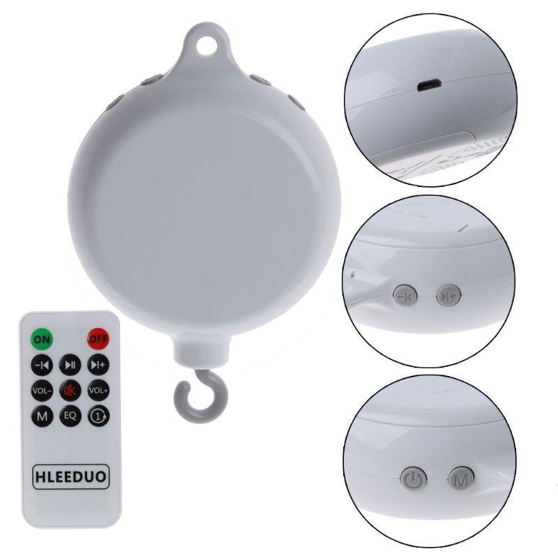 35 canzoni mobile Del bambino Culla Letto Campana Giocattolo di Musica Della Carta di TF di Sostegno scatola con Telecomando Campana Culla del Giocattolo