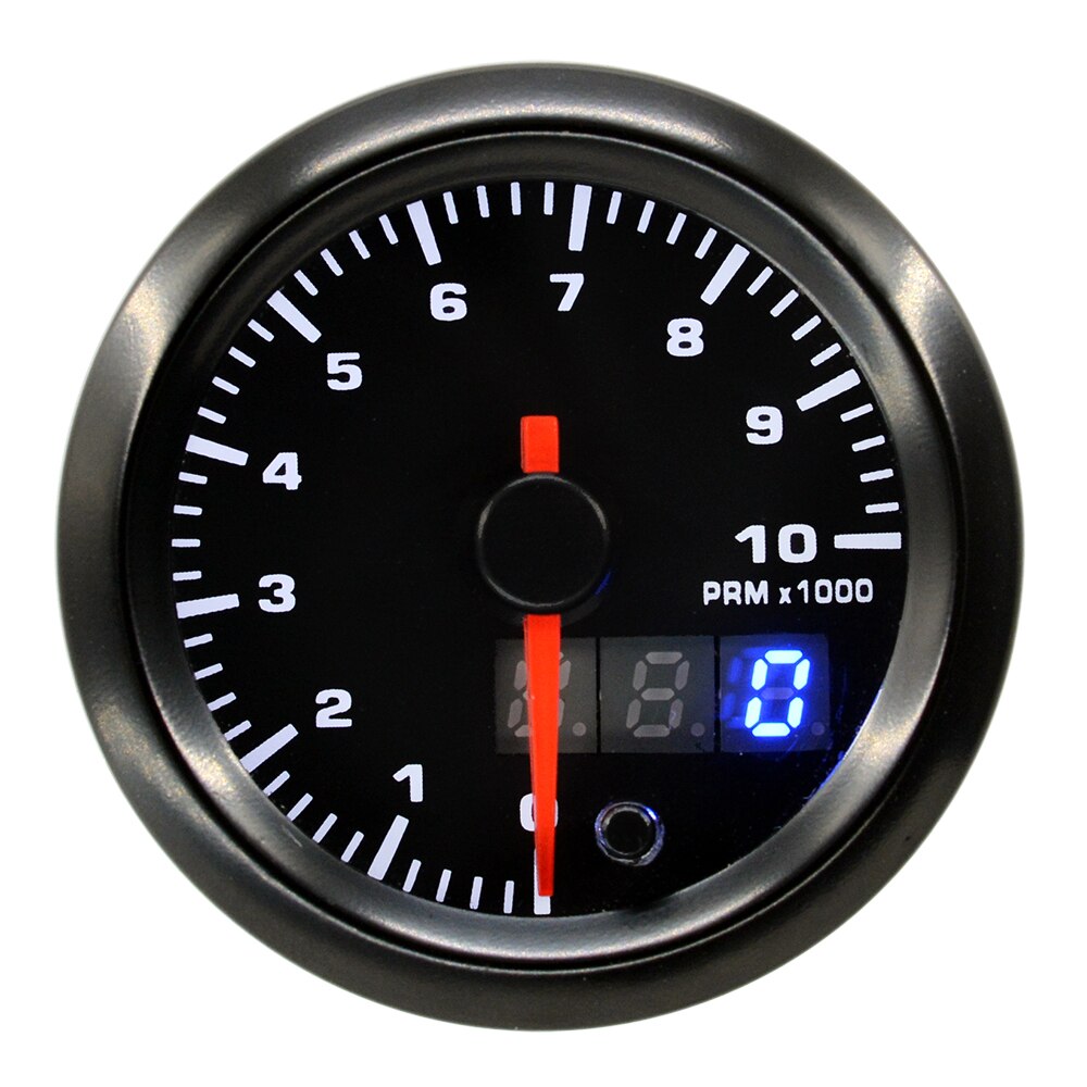 Dragon 2" 52mm 7 Colors Backlight LED Dual Display Racing Car Tachometer Gauge RPM Ｇasoline 4-6-8 Cylinder Meter