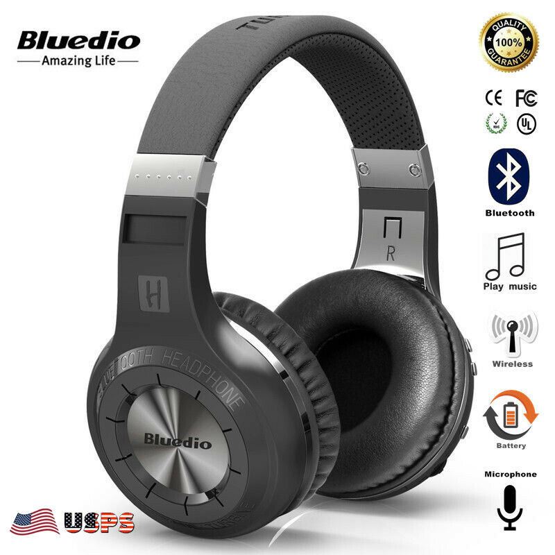 Bluetooth 4.1 Draadloze Stereo Hoofdtelefoon Headset Bluedio Turbine Hurricane Oortelefoon