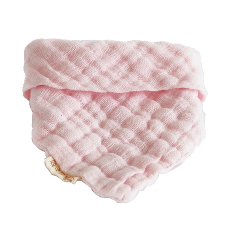 Baby Lätzchen 6 Schichten Blick Jungen Mädchen Bandana Spucktuch Baumwolle Baby Dreieck Schal Neugeborenen Fütterung Speichel Handtuch Dusche: Rosa