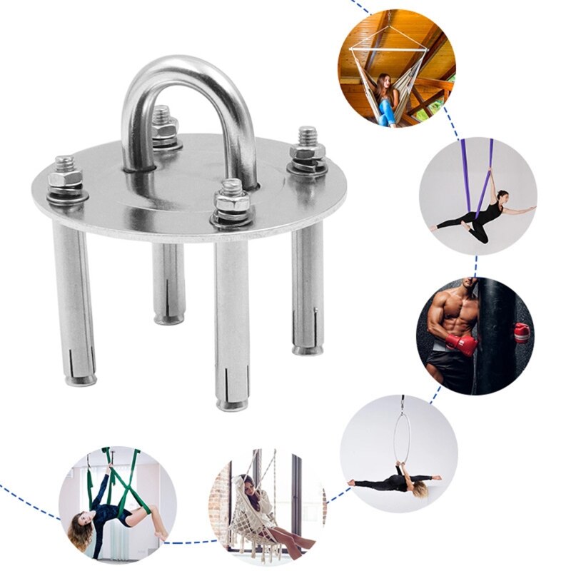 1000 lb Heavy Duty Hammock Hanging kit Ultra Durable Hammock Hooks&amp;Carabiners for Hammock Stand Yoga&amp;Brazilian Hammocks