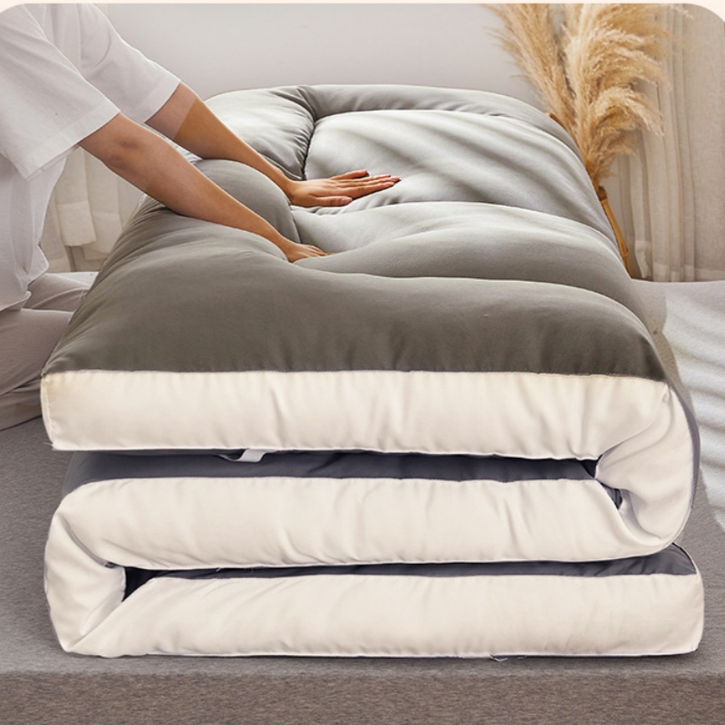 Tatami madrass myk sovesal enkeltseng matte soyafiber polstret gulvmatte dobbel madrass for komfortabel søvn sammenleggbar