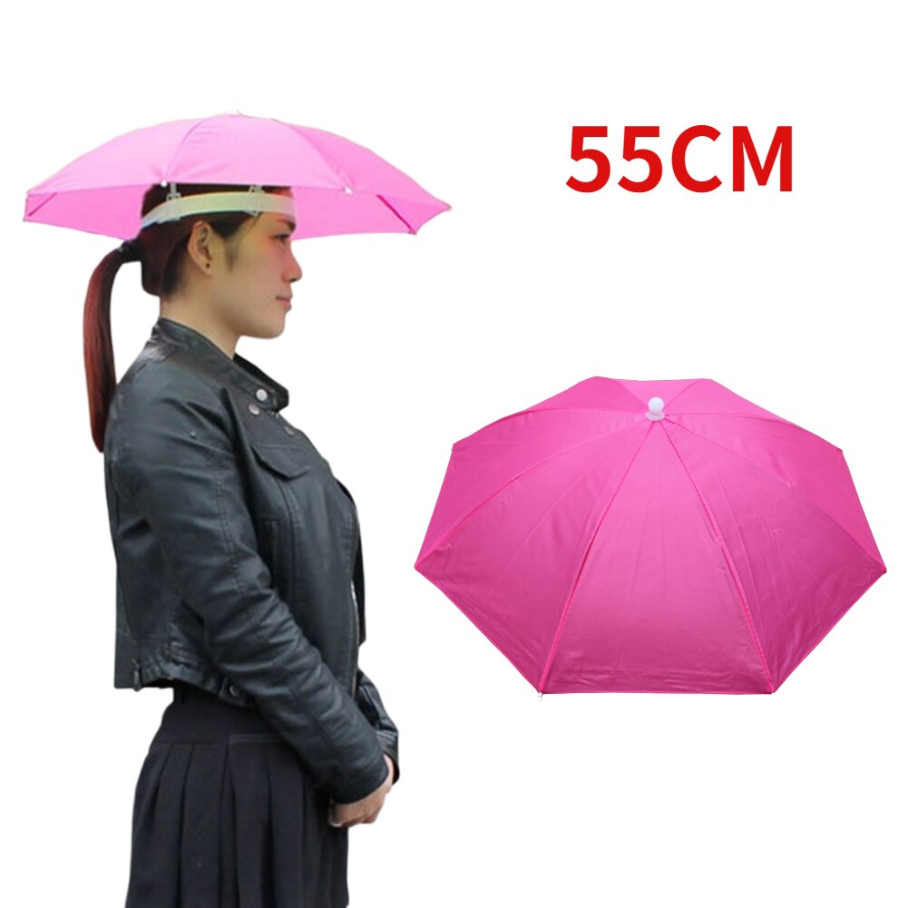 Outdoor Opvouwbare Hoofd Paraplu Hoed Zon Cap Anti-Regen Anti-Zon Vissen Golf Fietsen Wandelen Camping Schaduw paraplu Hoed
